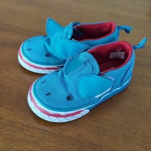 Vans slip on toddler shark Asher V Toddler shoes  size 5 'Shark